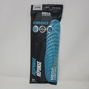 Mega Comfort Ergo Insoles - Black and Blue